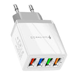Maxbell USB Power Adapter Home Wall Charger EU Plug for Phones Charger Grey+White