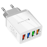 Maxbell USB Power Adapter Home Wall Charger EU Plug for Phones Charger Grey+White