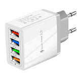 Maxbell USB Power Adapter Home Wall Charger EU Plug for Phones Charger Grey+White