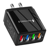 Maxbell USB Hub Wall Charger Power Adapter US Plug Charging Block Black