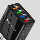 Maxbell USB Hub Wall Charger Power Adapter US Plug Charging Block Black