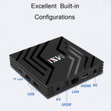 Maxbell Android 9.0 Media Player 3D Video Wifi Bluetooth Smart Top Box 1+8G US