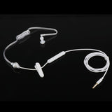 Maxbell Air Tube Monaural In Ear Earphone Anti-radiation Headset 3.5mm White