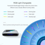 Maxbell Quad Core WiFi 4K STB RGB Light Android Wifi Media Player UK Plug 4+32GB