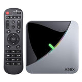 Maxbell Quad Core WiFi 4K STB RGB Light Android Wifi Media Player UK Plug 4+32GB