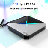 Maxbell Quad Core WiFi 4K STB RGB Light Android Wifi Media Player UK Plug 4+32GB