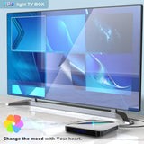 Maxbell Quad Core WiFi 4K STB RGB Light Android Wifi Media Player UK Plug 4+32GB