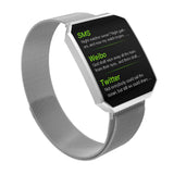 Maxbell Smart Watch Fitness Bracelet Heart Rate Monitor Support for IOS 8.0 Silver