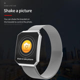 Maxbell Smart Watch Fitness Bracelet Heart Rate Monitor Support for IOS 8.0 Silver