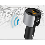 Maxbell USB 5V 3.4A 2.4A & 1A LCD Car  FM Transmitter Radio Adapter Kit