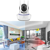 Maxbell Three-antenna Wireless HD 720P WiFi Indoor IP Camera Home Security IR Webcam