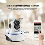 Maxbell Three-antenna Wireless HD 720P WiFi Indoor IP Camera Home Security IR Webcam