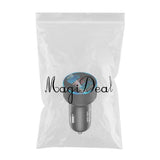 Maxbell 3A Mini Dual USB Phone Car Charger Adapter Quick Charge Black
