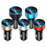 Maxbell 3A Mini Dual USB Phone Car Charger Adapter Quick Charge Black