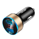 Maxbell 3A Mini Dual USB Phone Car Charger Adapter Quick Charge Golden