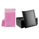 Maxbell 50pcs Bubble Mailers 15x18cm Padded Envelopes Shipment Tear Resistance Pink