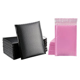 Maxbell 50pcs Bubble Mailers 15x18cm Padded Envelopes Shipment Tear Resistance Pink