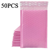 Maxbell 50pcs Bubble Mailers 15x18cm Padded Envelopes Shipment Tear Resistance Pink