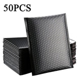Maxbell 50pcs Bubble Mailers 15x18cm Padded Envelopes Shipment Tear Resistance Black