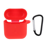 Maxbell Travel Carrying Silicone Protective Case for QCY T8 Red