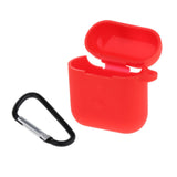 Maxbell Travel Carrying Silicone Protective Case for QCY T8 Red