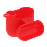 Maxbell Travel Carrying Silicone Protective Case for QCY T8 Red