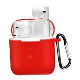 Maxbell Travel Carrying Silicone Protective Case for QCY T8 Red