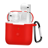 Maxbell Travel Carrying Silicone Protective Case for QCY T8 Red