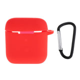 Maxbell Travel Carrying Silicone Protective Case for QCY T8 Red