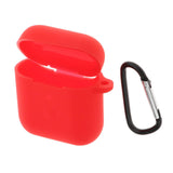 Maxbell Travel Carrying Silicone Protective Case for QCY T8 Red