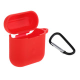 Maxbell Travel Carrying Silicone Protective Case for QCY T8 Red