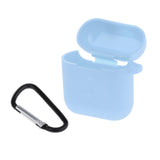 Maxbell Travel Carrying Silicone Protective Case for QCY T8 Light Blue