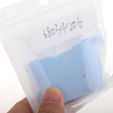 Maxbell Travel Carrying Silicone Protective Case for QCY T8 Light Blue