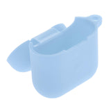 Maxbell Travel Carrying Silicone Protective Case for QCY T8 Light Blue