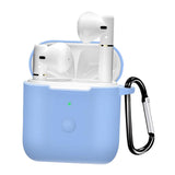 Maxbell Travel Carrying Silicone Protective Case for QCY T8 Light Blue