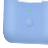 Maxbell Travel Carrying Silicone Protective Case for QCY T8 Light Blue
