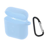 Maxbell Travel Carrying Silicone Protective Case for QCY T8 Light Blue