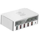 Maxbell USB-C Qi Wireless 5 USB QC 3.0 Fast Charger Charging Station for iPhone US