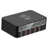 Maxbell Quick Charge USB C Qi 5 USB Ports QC 3.0 Charging Station for iPhone iPad AU