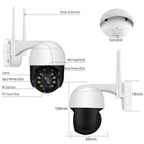 Maxbell BES-A8B 1080P WiFi PTZ IP Dome Wireless Pan Tilt Camera Cam 4X Zoom 2MP UK