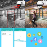 Maxbell 1080P Home WiFi PTZ IP Outdoor Dome Wireless Camera Motion Alarm 3MP AU