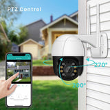 Maxbell 1080P Home WiFi PTZ IP Outdoor Dome Wireless Camera Motion Alarm 3MP AU
