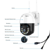 Maxbell Pan/Tilt Speed 3MP PTZ Wireless IP Wifi Camera 1296P 4X Zoom Surveillance US