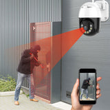 Maxbell Pan/Tilt Speed 3MP PTZ Wireless IP Wifi Camera 1296P 4X Zoom Surveillance US