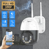 Maxbell Pan/Tilt Speed 3MP PTZ Wireless IP Wifi Camera 1296P 4X Zoom Surveillance US