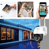Maxbell Pan/Tilt Speed 3MP PTZ Wireless IP Wifi Camera 1296P 4X Zoom Surveillance US