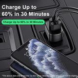 Maxbell Fast 30W USB C Car Charger Double USB QC 3.0 Universal for iPhone Xs X