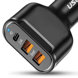 Maxbell Fast 30W USB C Car Charger Double USB QC 3.0 Universal for iPhone Xs X