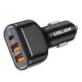 Maxbell Fast 30W USB C Car Charger Double USB QC 3.0 Universal for iPhone Xs X