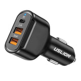 Maxbell Fast 30W USB C Car Charger Double USB QC 3.0 Universal for iPhone Xs X